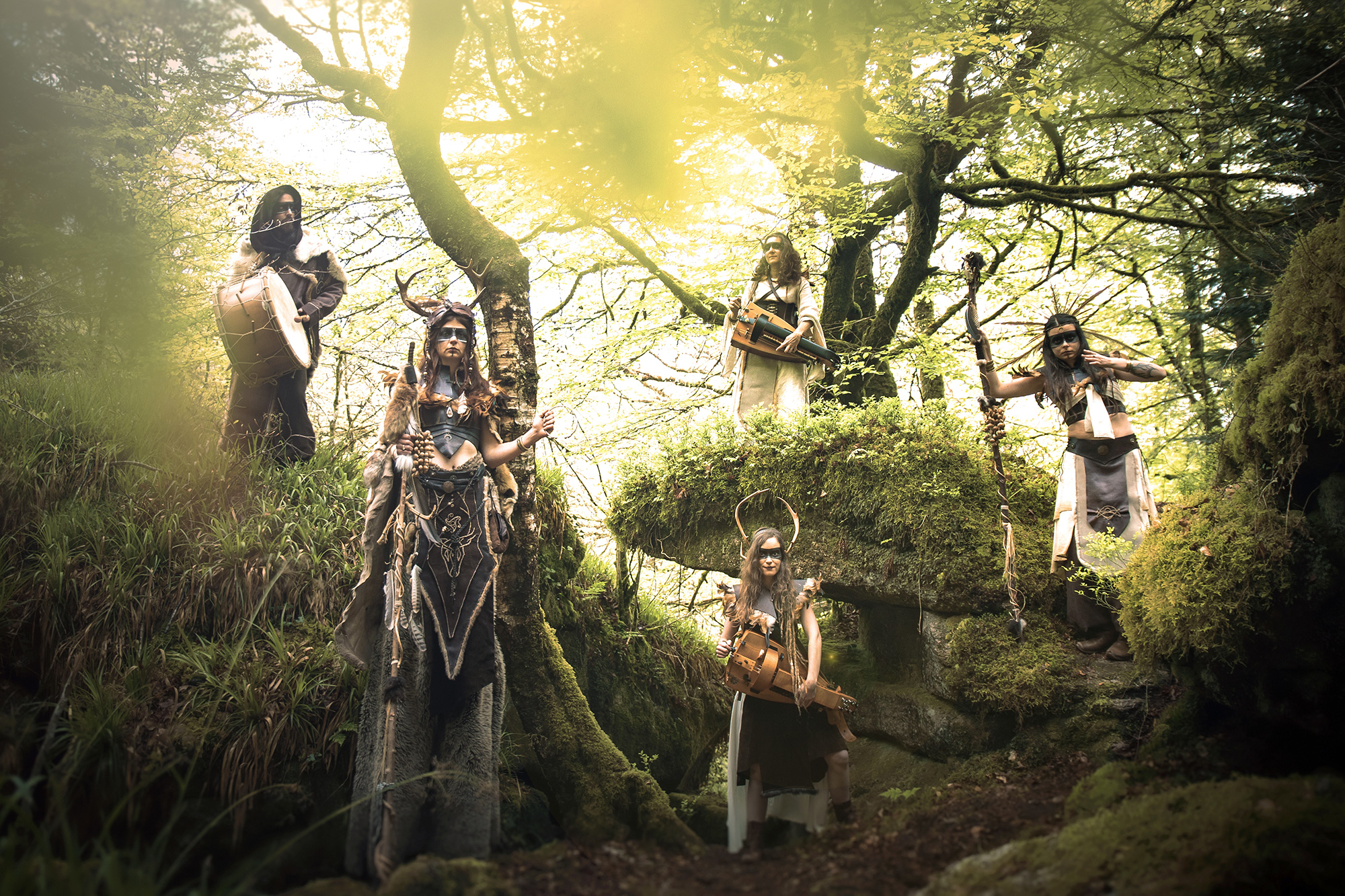 Cernunnos déambulation musique et danse tribal pagan