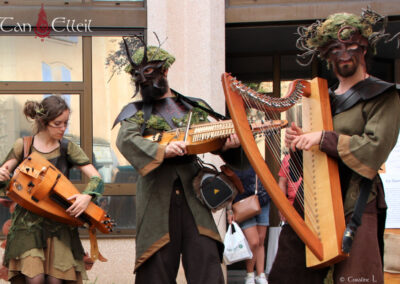 Contes du Bois d'en Haut déambulation marionnette musique Bretagne féerique