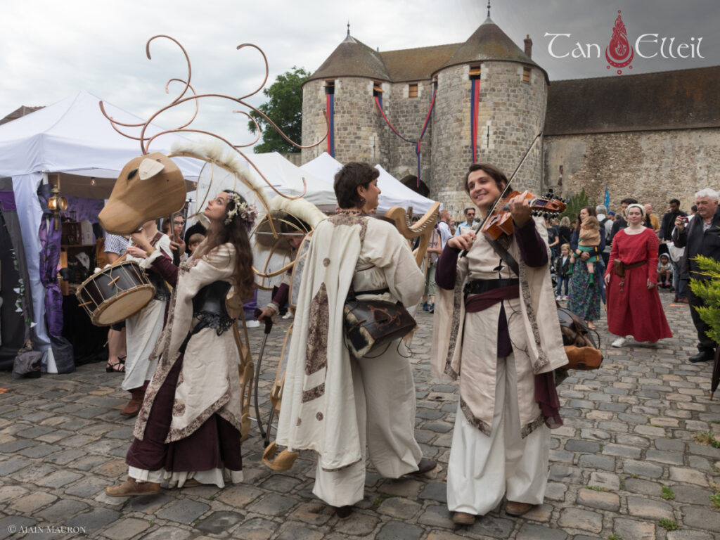 Poésie de la déambulation musicale fantastique avec marionnette géante