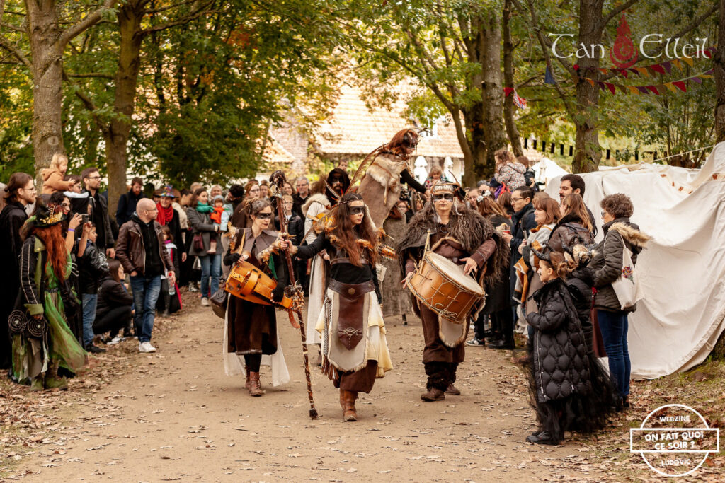 tan-elleil-cernunnos-deambulation-musicale-echassier-celte17 Les artistes musiciens de la déambulation musicale celte Cernunnos avec échassier